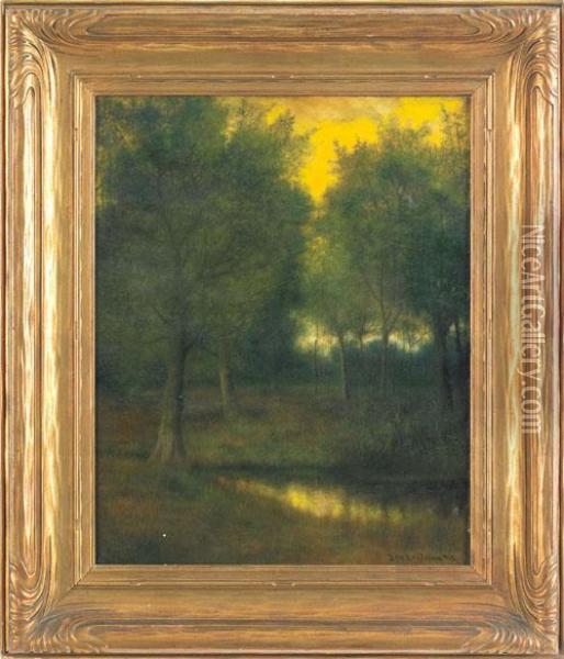 Oil On Canvas Landscape Oil Painting - Ben Austrian