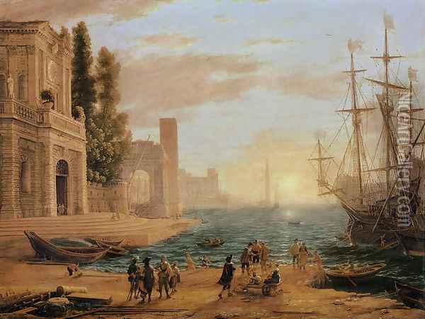 A Seaport, 1639 Oil Painting - Claude Lorrain (Gellee)