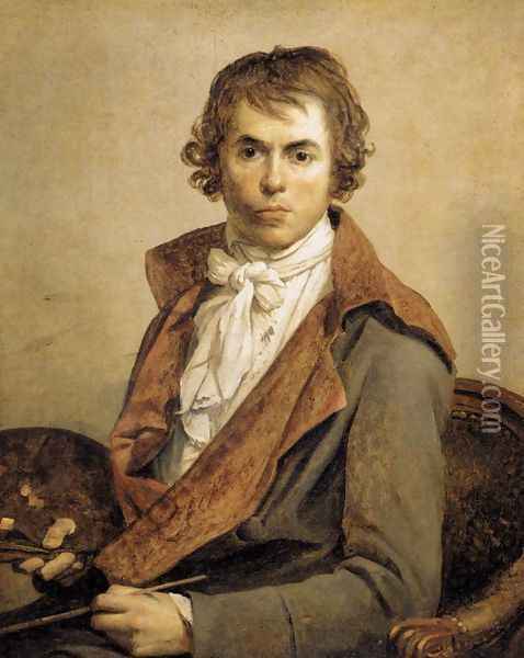 Portrait of the Artist 1794 Oil Painting - Jacques Louis David