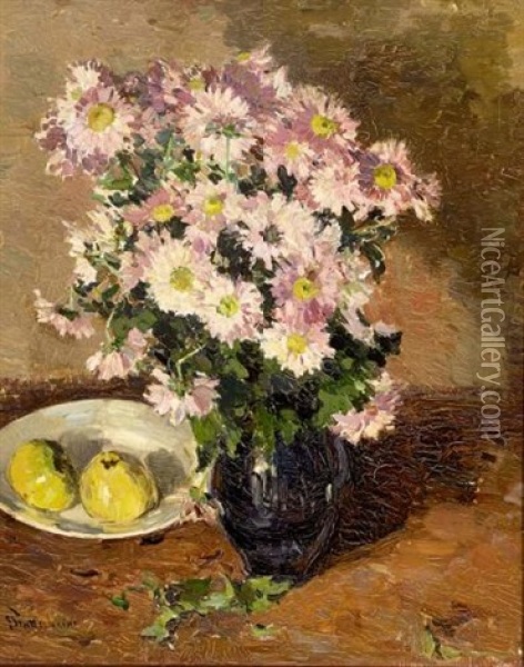 Flower Still Life Oil Painting - Louis Stutterheim