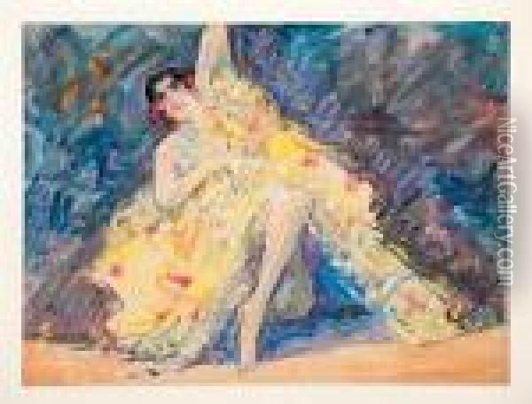 Una Bailarina Oil Painting - Pere Ysern Y Alie