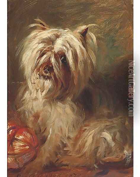 A cairn terrier Oil Painting - Robert L. Alexander