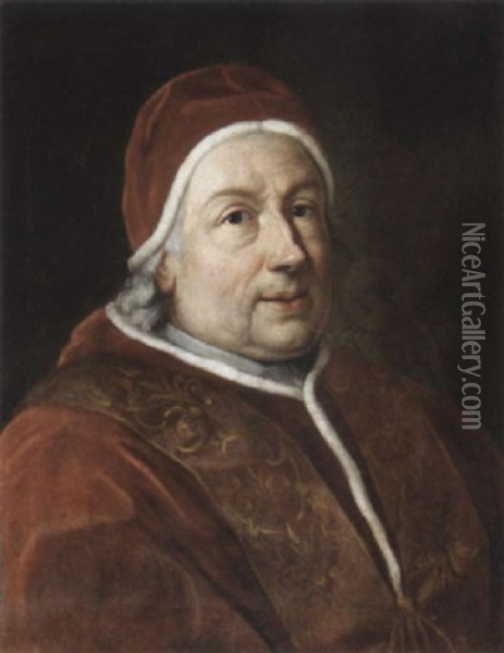Ritratto Del Papa Clemente Xiii Oil Painting - Anton Raphael Mengs