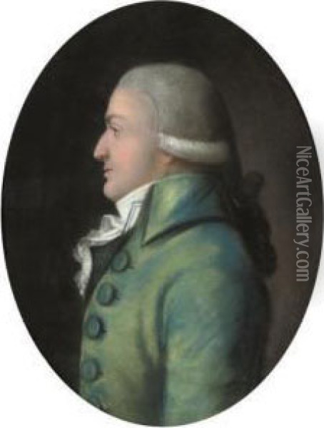 Portrait Of A Man In Formal Dress Oil Painting - Daniel Gardner