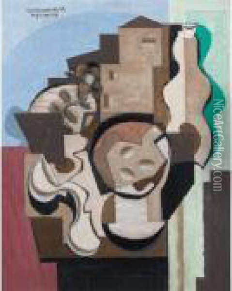 Hyeres I Oil Painting - Louis Marcoussis