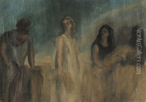 Bijbelse Of Historische Scene Oil Painting - James Ensor