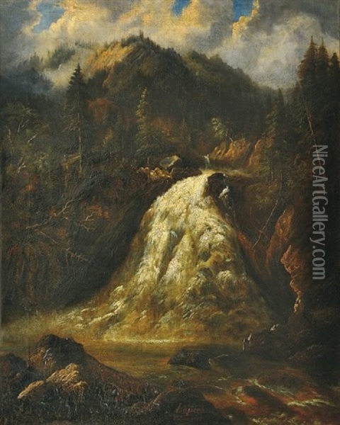 Horsky Vodopad Oil Painting - Ferdinand Lepie