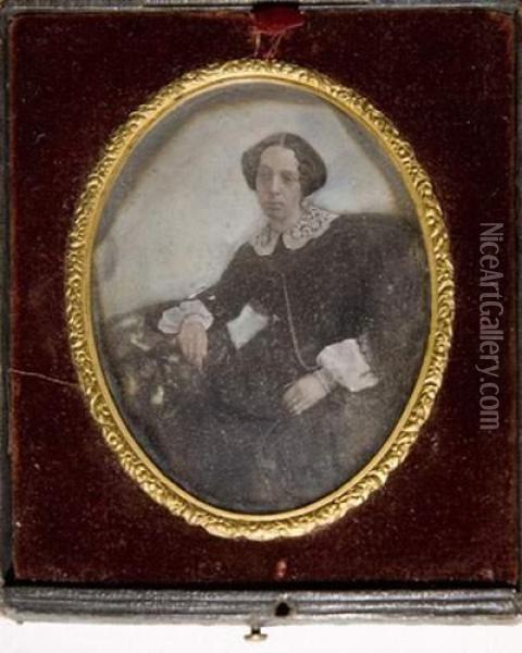 Portrait De Femme Oil Painting - Mayer Ernest & Pierson Louis
