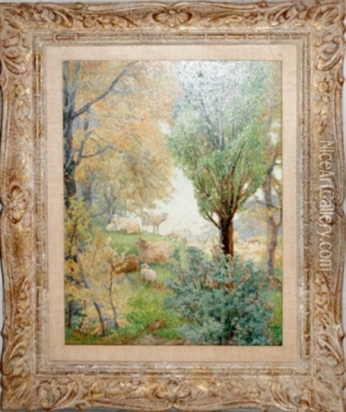 Landscape Oil Painting - Barthelemy Roger