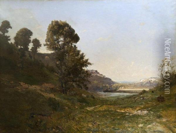 Vallee Des Pyrenees Oil Painting - Louis Alexandre Cabie