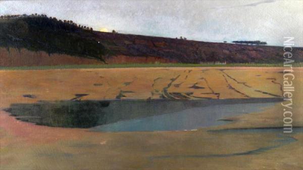 Low Tide Oil Painting - Florence Este