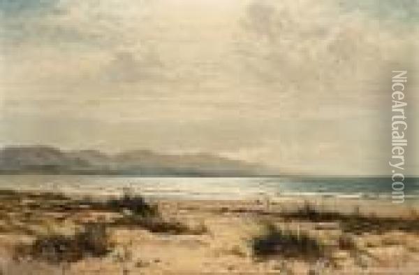 On The Sands Oil Painting - Benjamin Williams Leader