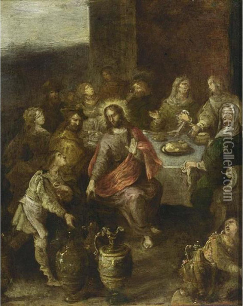 The Marriage At Cana Oil Painting - Frans II Francken