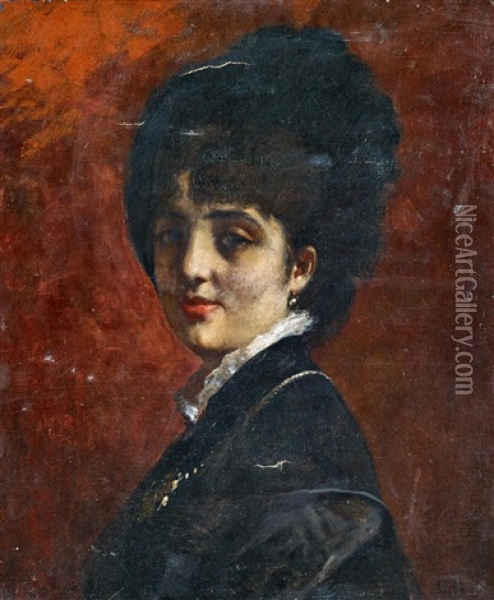 Portrat Einer Dame Oil Painting -  Carolus-Duran
