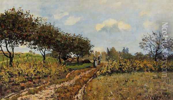 Path in the Country Oil Painting - Alfred Sisley