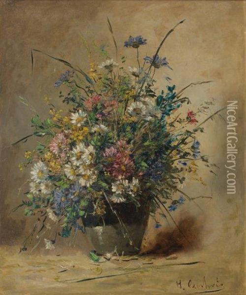 Fleurs Des Champs Oil Painting - Eugene Henri Cauchois