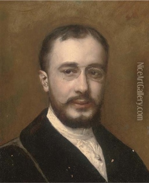 Portrait Of Henri Toulouse-lautrec Oil Painting -  Carolus-Duran