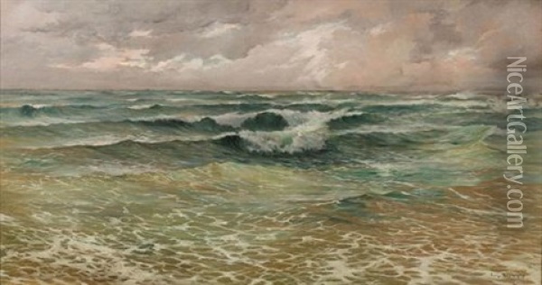 La Baie D'alger Oil Painting - Eugene F. A. Deshayes