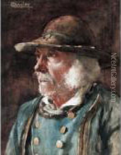 A Dutch Fisherman Oil Painting - William Langley