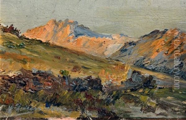 Cerros Oil Painting - Carlos Maria Herrera