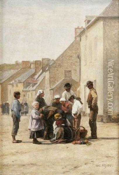 Cancale Oil Painting - Jacques Eugene Feyen