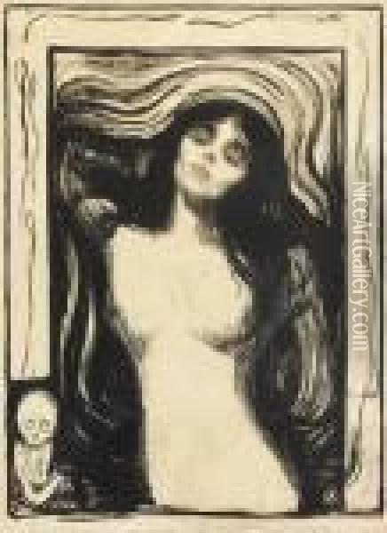 Madonna 1895 Oil Painting - Edvard Munch