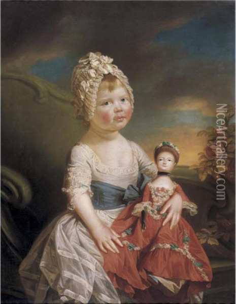 Portrait Of Charlotte Augusta Matilda Oil Painting - Johann Zoffany