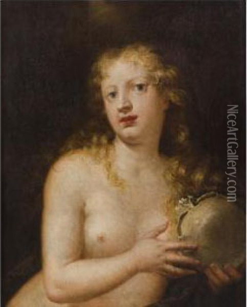 Maddalena Penitente Oil Painting - Pietro Liberi