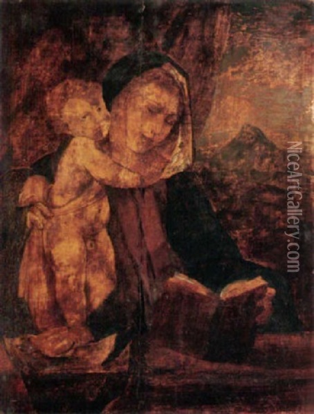 The Madonna And Child Oil Painting - Bonifazio de Pitati