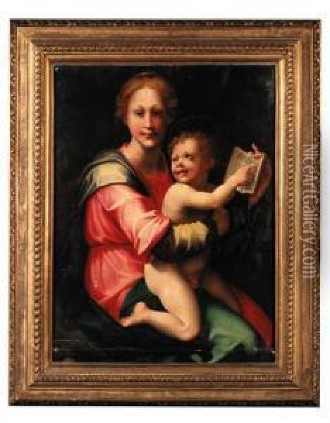The Madonna And Child Oil Painting - (Jacopo Carucci) Pontormo