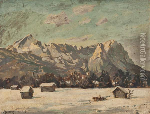 Garmisch Im Winter Oil Painting - Clemens Frankel