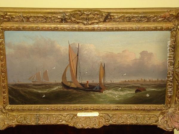 A Marine Scene, Signed Oil Painting - George Hayes