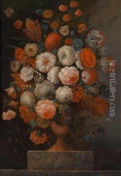 Blumenstillleben Oil Painting - Jan-baptist Bosschaert