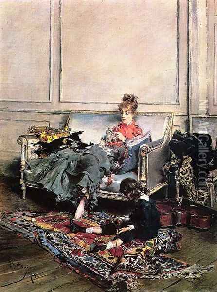 Peaceful Days Oil Painting - Giovanni Boldini