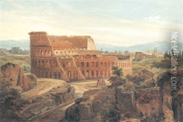 The Colosseum Oil Painting - Wilhelm Kandler