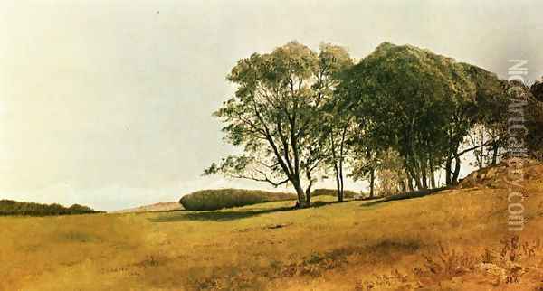 Landscape with Figure Oil Painting - John Frederick Kensett