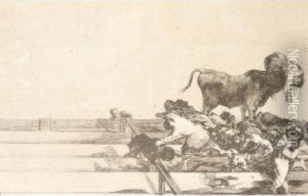 La Tauromaquia - Plate 21 Oil Painting - Francisco De Goya y Lucientes