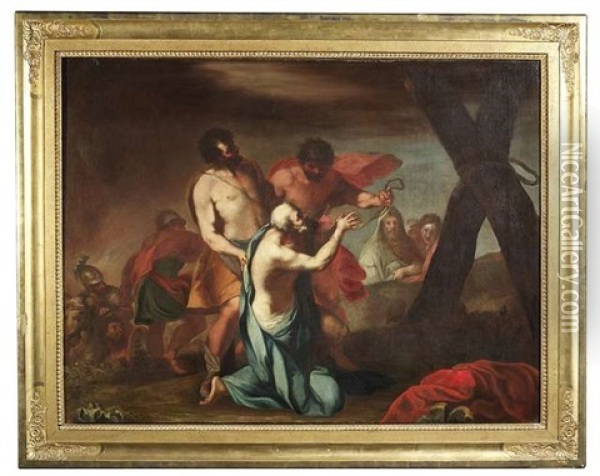 Der Hl. Andreas In Anbetung Des Marterkreuzes Oil Painting - Carlo Maratta