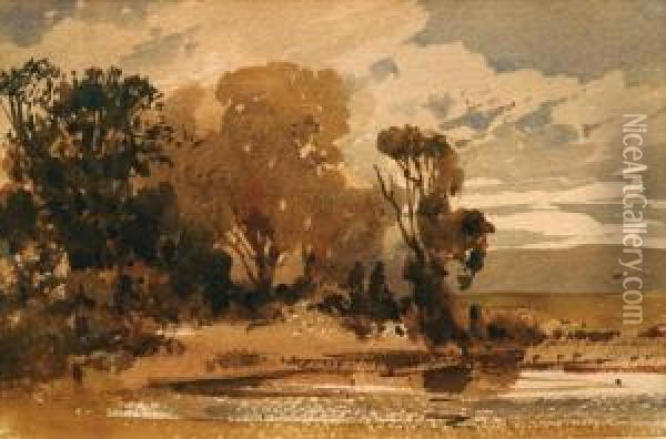 Early Morning At Macedon Oil Painting - Abraham Louis Buvelot