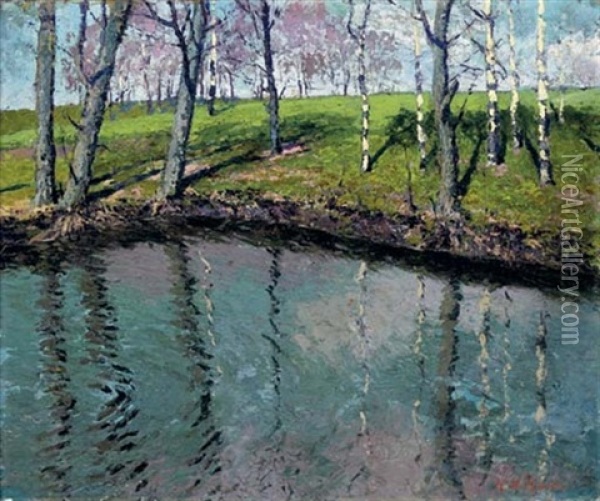 Spring Oil Painting - Karl Nikolaevich Kahl