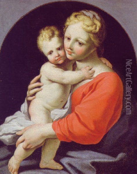 Madonna Mit Kind Oil Painting - Lubin Baugin