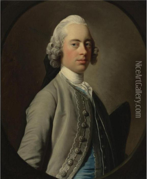 Portrait Of Sir Henry Mainwaring, 4th Bt. (1726-1797) Oil Painting - Allan Ramsay