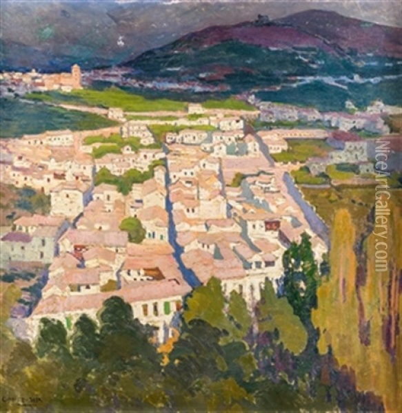 Paisaje De Granada Oil Painting - Eugenio Gomez Mir