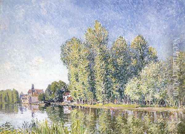 The Loing at Moret Oil Painting - Alfred Sisley