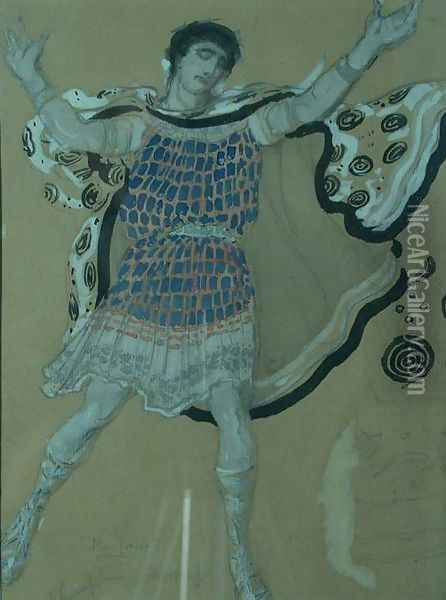 Costume Design vor Euripides Oil Painting - Leon Samoilovitch Bakst