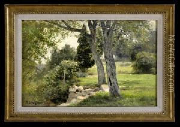 Summer Landscape Oil Painting - Albert B. Insley