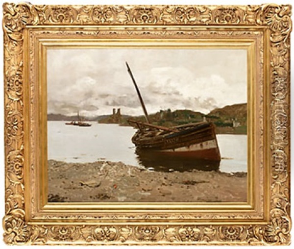 Motiv Fran Isle Of Skye Oil Painting - George Houston