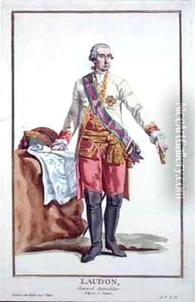 General Laudon 1717-90 Oil Painting - Pierre Duflos