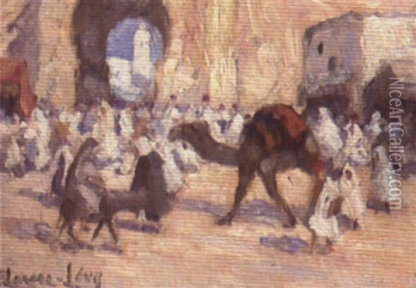 L'entree De La Ville A Kairouan Oil Painting -  Lazare-Levy
