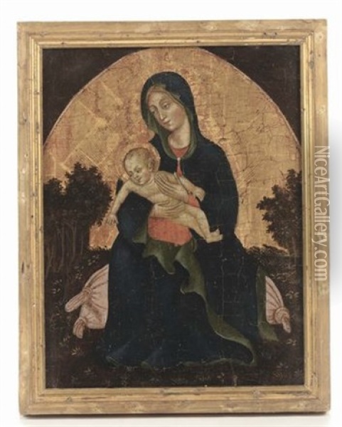 Madonna Dell'umilta Oil Painting - Zanino di Pietro